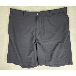 Adidas Golf Shorts Mens 52 Black Climalite Performance Chino 9.5" Inseam